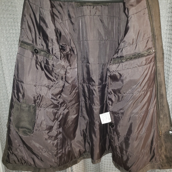 Quebramar Brown Suede Jacket with detatchable collar Small(fits med/lg) - Picture 5 of 7